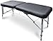 Hausmann 7650-751 Black Adjustable Porable Exam Treatment Table w/Carrying Bag