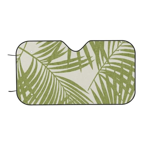 Pare-soleil voiture feuilles de palmiers pour garder votre SUV au frais durant les vacances