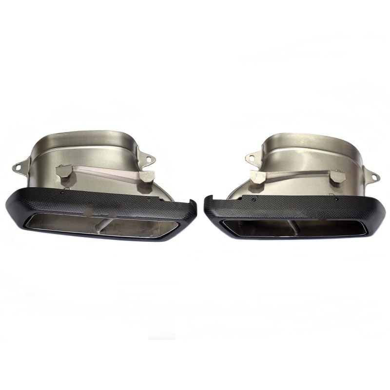 Tuyau d'échappement AMG carbone mat isolant pour Benz W205 15-18