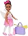 Barbie Toys, Chelsea Ballerina Set, Career Brunette Small Doll with 5 Dance-Themed Accessories Including Swan Wings