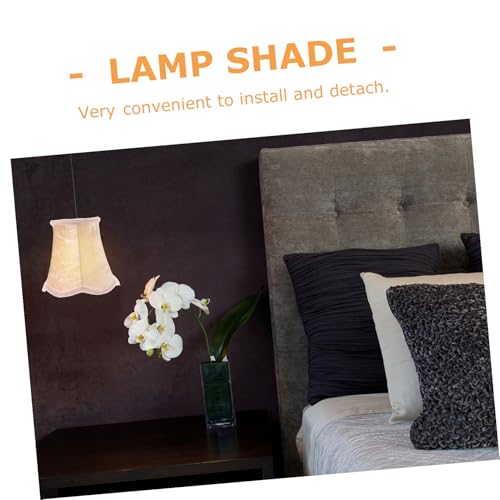 HORIALENCE 布?ランプシェード シーリングライト用 耐久性のメタルサポート付き で暖かい拡散光を演出 インセクトガード機能付き室内照明カ