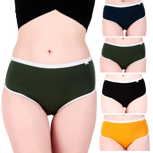 Image of XJARVIS Lima Women Boyshort Underwear Breathable Stretch Cotton Boyshort Panties Designed for All-Day Comfort Made with Cotton Blend Soft Flexible Mid-Rise Moisture-Wicking