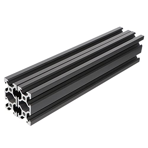 Gatuida 2pcs Aluminum Profile Black Extrusion for Printer Parts Slot Aluminum Cnc Corner Brackets Compatible