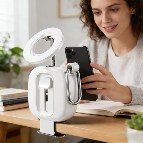 Soporte de teléfono para escritorio anticaídas con base antideslizante 3