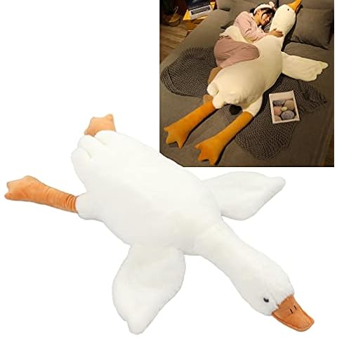 Kangmeile 50-190CM Huge Goose Plush Toys Big Duck Doll Soft Stuffed Animal Sleeping Pillow Cushion for Kids and Girls(190cm) Cover