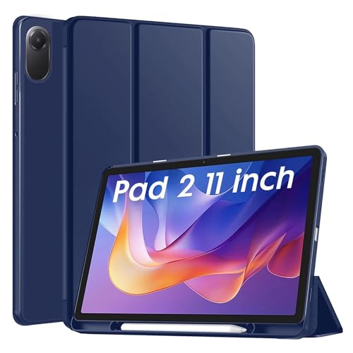 Image of M CartCover for Redmi Pad 2 11 inch Cover Case with [Pencil Holder], Trifold Flip Stand Cover Case for Redmi Pad 2 Cover 11 inch Tablet [Auto Sleep /Wake Support] - Dark Blue
