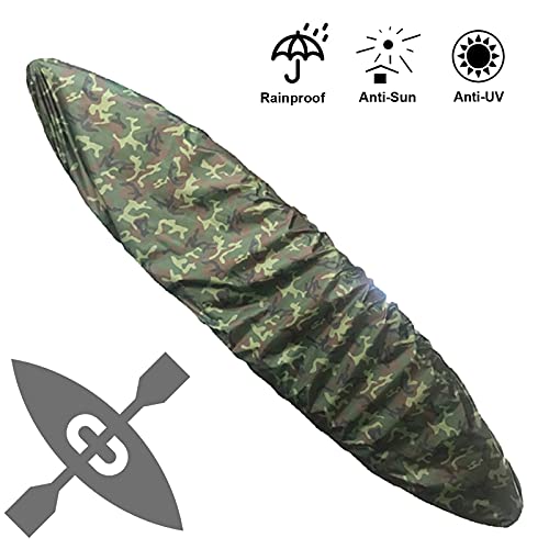 GKH2 Cubierta Almacenamiento de Kayak, Protector Solar de Protección contra El Polvo de Canoa, Cubierta Impermeable de Protección UV Resistente...