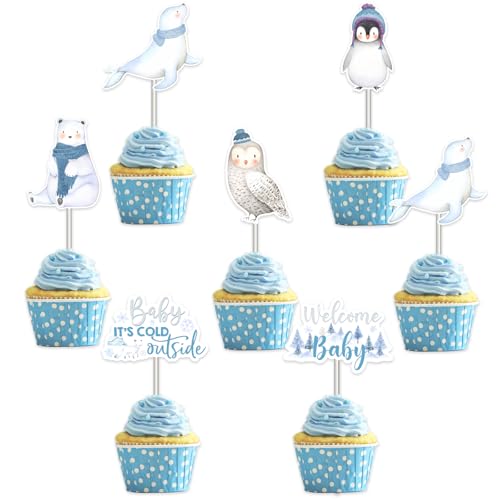 Décorations fête prénatale animaux arctiques haut de gamme pour buffet