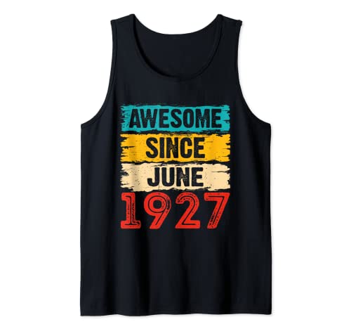 Regalos de 96 años impresionantes desde junio de 1927 Camiseta sin Mangas