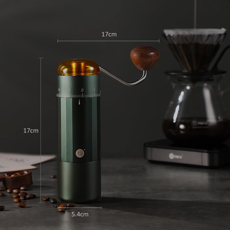 Miniatura 2 de Molinillo de café manual, molinillo de café de mano Z5 con perilla ajustable externa de 0.88 oz de capacidad, molinillo manual y eléctrico de modo