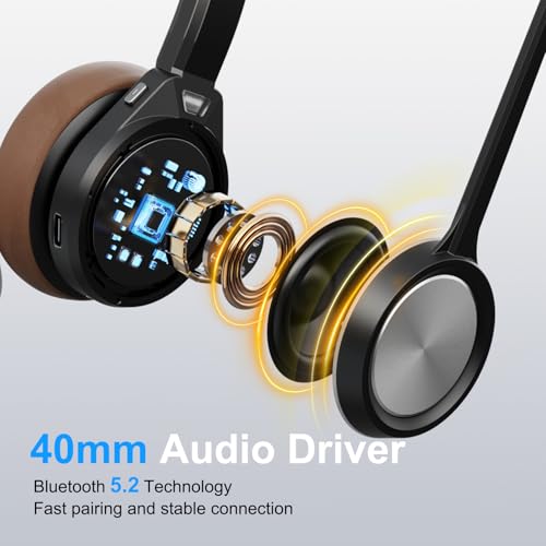 Casque Bluetooth pour PC avec base de charge et dongle USB sans fil