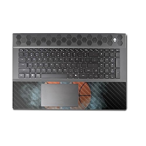 Image of MightySkins Carbon Fiber Skin Compatible With Alienware M18 R1 (2023) Full Wrap Kit - Basketball Orb | Protective Durable Textured Carbon Fiber Finish | Easy To Apply & Change Styles | Made in the USA