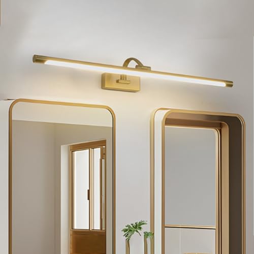 Aplique LED de baño en latón con rotación de 315 grados y luz blanca de 40cm