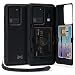 TORU CX PRO Galaxy S20 Ultra 5G Case Wallet Black with Hidden Credit Card Holder ID Slot Hard Cover, Strap, Mirror & USB Adapter for Samsung Galaxy S20 Ultra 5G (2020) - Matte Black