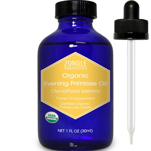 Organic, Evening Primrose Oil, Liquid, for Pregnancy – 100% Pure, Evening Primrose Oil, by Zongle Therapeutics, 4 OZ