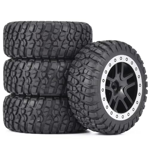 RC^CnuzC[ For Remo RP2046 For Huanqi 727 1:10 V[gR[XgbNfJ[p Xg[gp oM[^C ^CzC[ RCJ[p[cANZT[(Black,4 pcs)