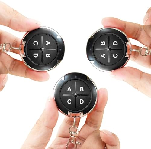 Telecommand Remotes EunnacoTop 3 Pieces Universal Automatic Gate Remote Control, 4-Button ...