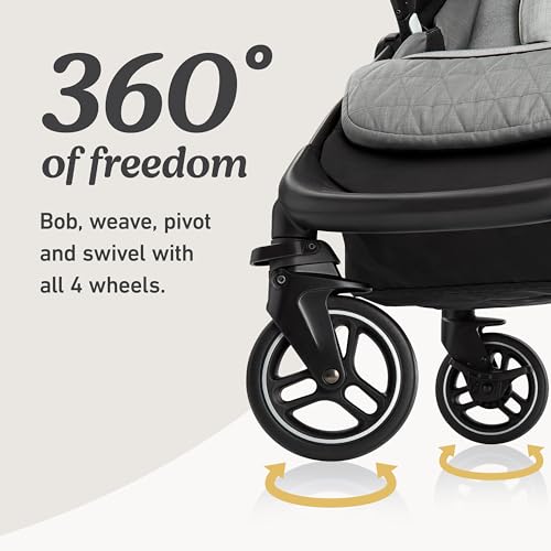 Image of Graco Premier Merge Travel System, 3-in-1 Car Seat Stroller Combo with EZ Spin Wheels for 360 Rotation,Includes SnugRide SnugFit 35 LX Infant Car Seat, Midtown