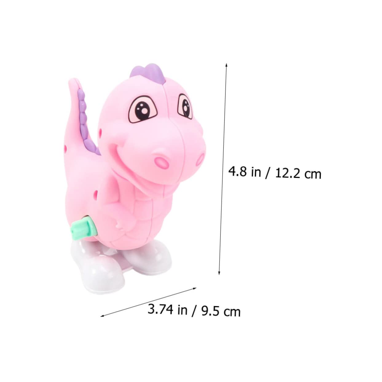 ERINGOGO 4pcs Dinosaur Clockwork for Wind Up Playthings with Creative Design for Hand Eye Coordination Development Safe Fun Cartoon Dinosaurs Random Color