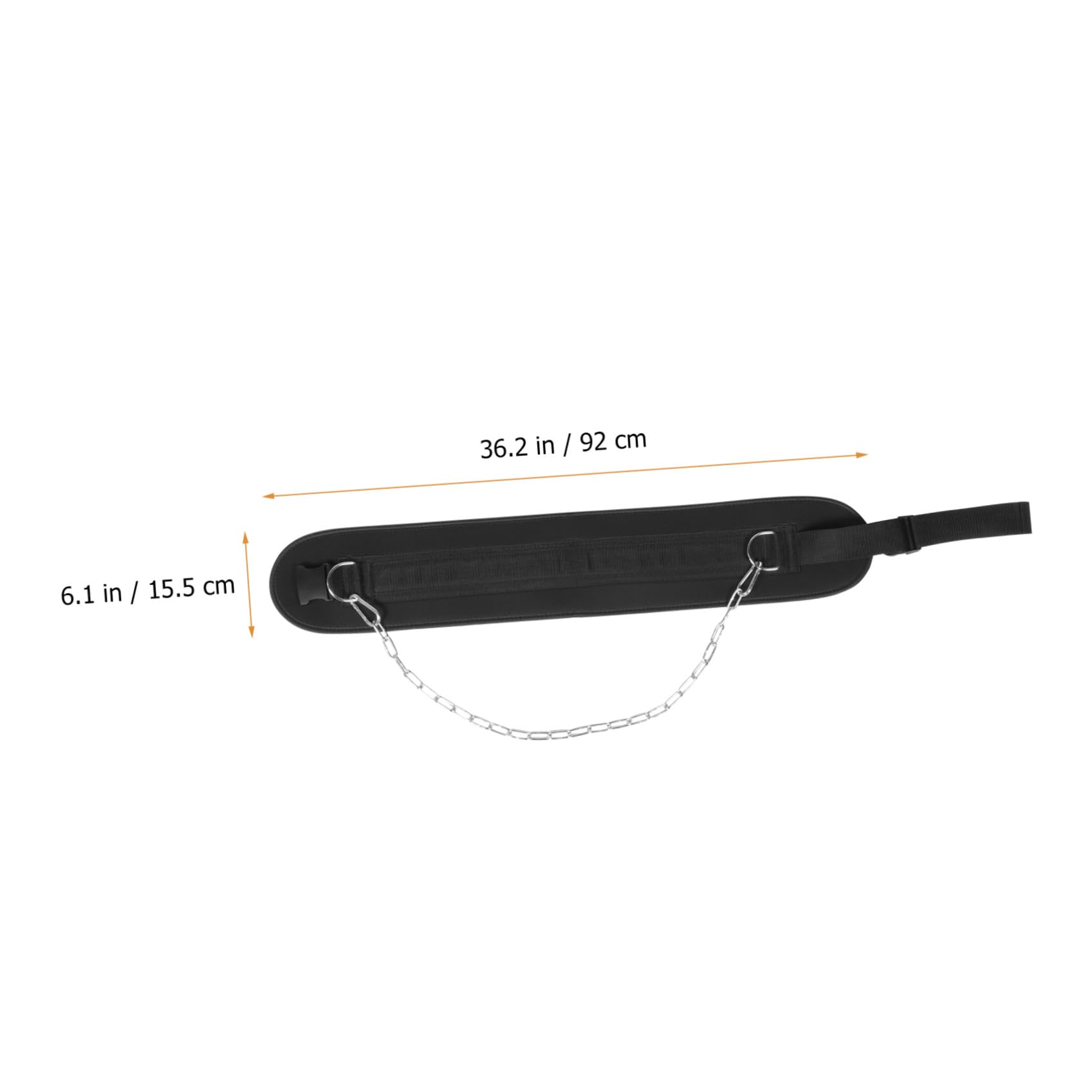 ibasenice Ceinture de Lestage avec Chaîne en Acier Épaisse, Ceinture de Résistance Musculaire Unisexe Renforcée pour Musculation, Entraînement Force, Fitness et Haltérophilie