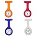 Reloj de Enfermera de Bolsillo, 4 Piezas Broche de Reloj de Enfermera, Reloj de Enfermera de Silicona, Reloj Médico con Broche, Relojes Silicona con Clip Enfermeras, para Médicos, Enfermeras
