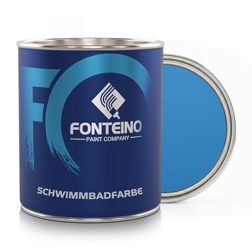 Schwimmbadfarbe Poolfarbe Poolbeschichtung Schwimmbeckenfarbe Lichtblau - 750ml