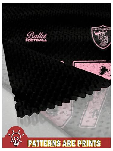 Image of RoseSeek Women's Jersey Shirts Number Graphic V Neck Football T Shirts Tops | 3 /4 Sleeve Length, Oversized, Mesh, Workout, Jersey Tops, Summer, Soccer, Baseball, Streetwear