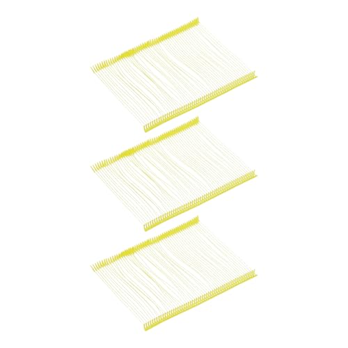 uxcell 3000pcs Standard Tagging Gun Fasteners 75mm Tagging Barbs Pins PP Plastic Tag for Price Tagging Gun, Clothing Tags Gun Attachments for Garment Bag Fabric, Yellow