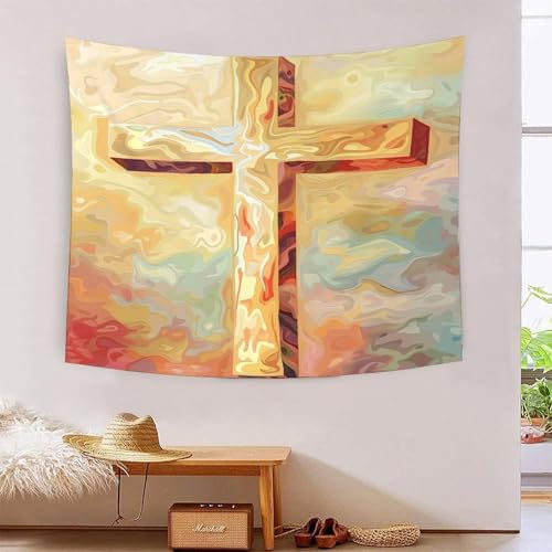 Tapisserie effet 3D La Croix pour créer un salon moderne et chaleureux