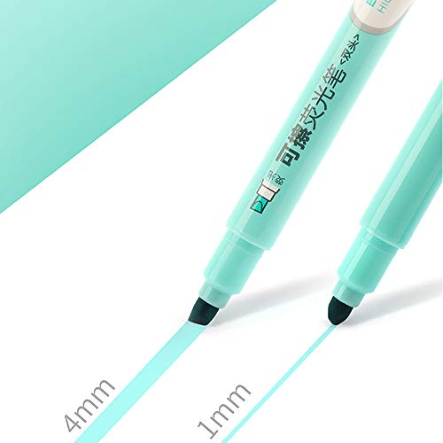 Moacc Erasable Highlighters, Double Head Smooth Writing Highlighters, Chisel Tip Assorted Colors, 12 Count #TOP4