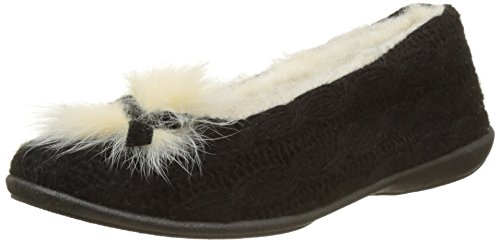 Rondinaud ABZAC, Zapatillas de Estar por casa para Mujer, Negro (Noir 01), 36 EU