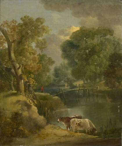 Peinture sur toile Gainsborough paysage pour sublimer un salon nordique moderne