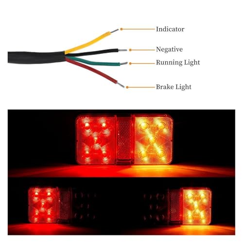Feu de freinage pour remorque de bateau et camion de transport 12V-80V