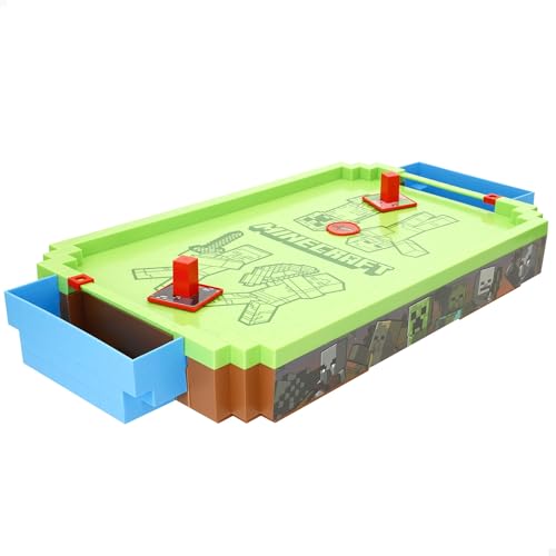 Air hockey Overworld Minecraft au design premium et finitions soignées pour collectionneur