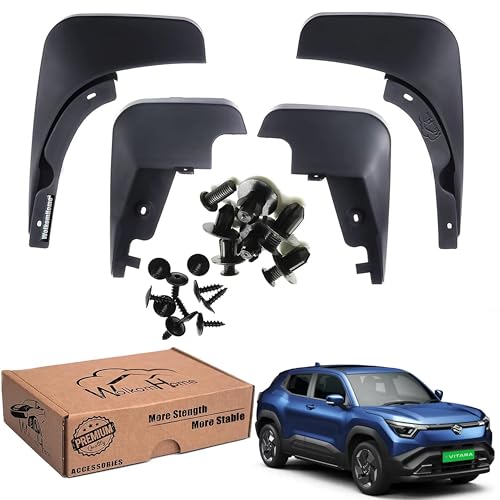 Image of WolkomHome Mud Flap Compatible with Maruti e Vitara - Durable Splash Guards for Car Exterior Protection
