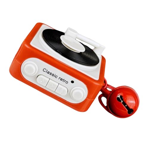 KAHDGSS Stylish Recordable Phonograph Music Box Keychains Recorder with Music Playback Capabilities for Music Lover
