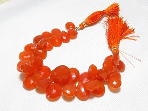 Carnelian LKBEADS fil perles poire facettée pour bijoux d'été et ateliers créatifs