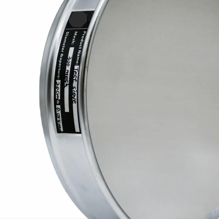 Sito laboratoryjne 20 cm 300 mesh 0,054 mm, filtr ze stali nierdzewnej 304, chromowana ramka, 1 szt.