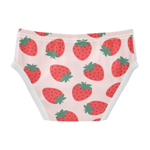 ALAZA Pink Strawberry Fruit Lovely Boys' Briefs Soft Underwear Available in Sizes 2t-8y2