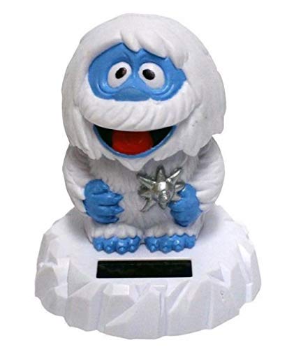 Rudolph the Red Nosed Reindeer Abominable Snowman Solar Bobble Head Figurine