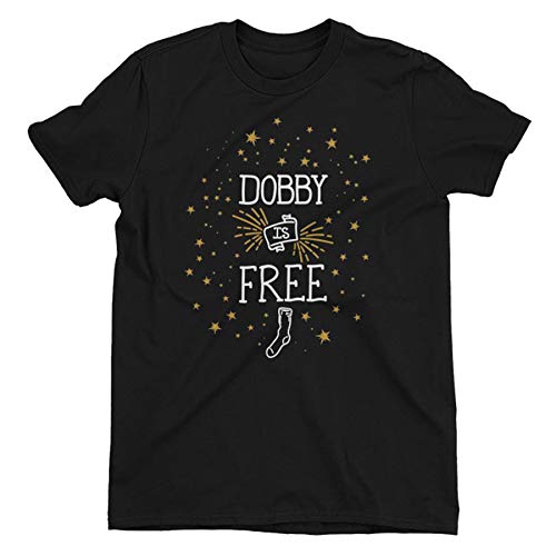 Harry Potter Dobby is Free Black Men's T-Shirt X-Large Cover
