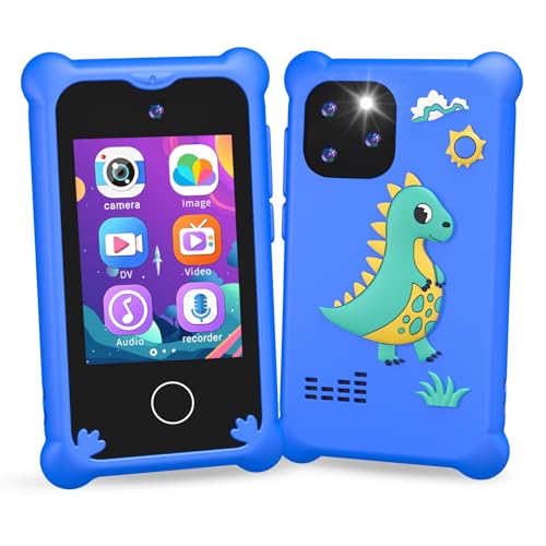 Telephone Portable pour Enfants, Smartphone Enfant Jouets Cadeau Garçons 3 4 5 6 7 8 9 10 Ans, Téléphone Enfants avec Caméra Jeux pour Enfant 3 4 5 6 Ans...