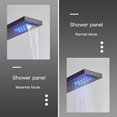 Image of BWE Shower Panel Tower System Matte Black
