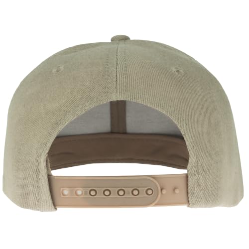 Image of Gelante Snapback Hats for Men - Flat Bill Brim Baseball Cap Hat - Plain Blank Adjustable