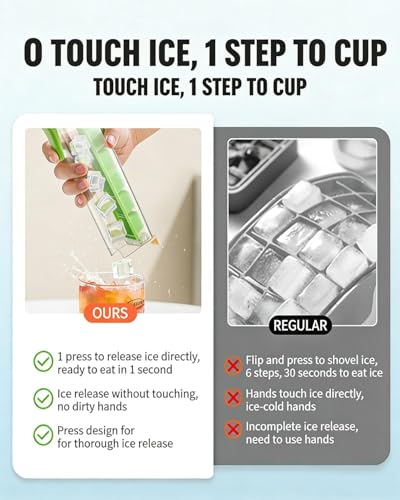 Molde para cubos de hielo portátil de silicona miniatura 6