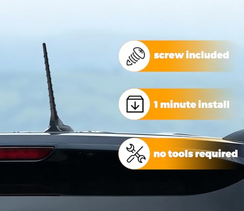Image of 8 inch Antenna for Jeep Grand Cherokee 2011-2025,Cherokee Dodge Journey,Avenger,Durango,Dart 2011-2023 8 Inch Rubber Antenna Wash-Proof Radio Antenna Truck Antenna Part Number 5091100AA | 68297936AA