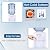 Hot & Cold Top Loading Water Dispenser, 3/5 Gallons Water Cooler with 2 Temperature Settings, Child Safety Lock & Storage Cabinet, Water Cooler Dispenser for Home,Office, Dormitory (White, Vertical)