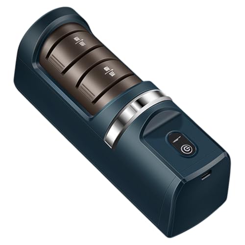 Xijobido Afilador Eléctrico De Cuchillas - Afilador Profesional Eléctrico para Cuchillas,Herramienta Automática Para Tijeras Afilado Rápido Hogar,Para Uso Doméstico Cocina Restaurante Repostería