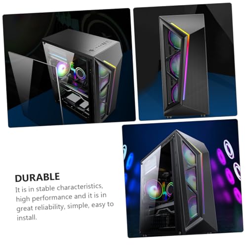 Boîtier d'ordinateur ATX transparent acrylique compatible disque SSD HDD PC bureau