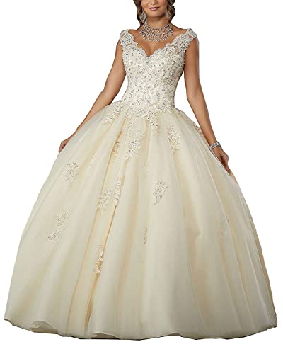 Image of QXMYOO Ball Gown Quinceanera Dresses Sweet 16 Prom Party Princess Dress for Teens